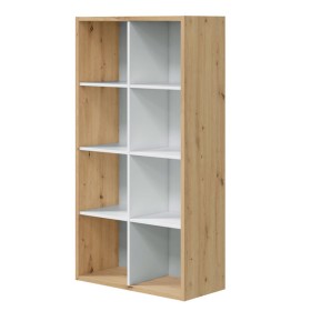 Libreria cubi rovere nodi/bianco cm.71.5x33x137h