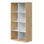 Libreria cubi rovere nodi/bianco cm.71.5x33x137h