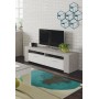 Mobile soggiorno tv cemento bianco