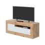 Mobile tv 2 ante rovere nodi/bianco cm.139x42x53h