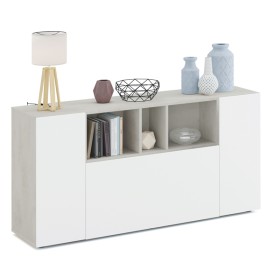 Mobile credenza loira cemento bianco artik 3 ante cm.150x41x76h