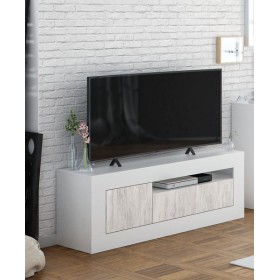 Mobile tv 3 ante bianco anticato cm.139x42x53h