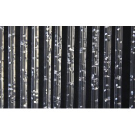 Tenda glitter 125x235 argento