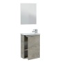 Mobile bagno con lavabo cm.40x22x58h 1anta con sportello rovere alaska