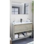 Mobile bagno cm.80 sospeso rovere alaska 1cassetto con ripiano