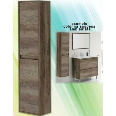 Colonna sospesa 2 ante cm.30x26x142h rovere nordico