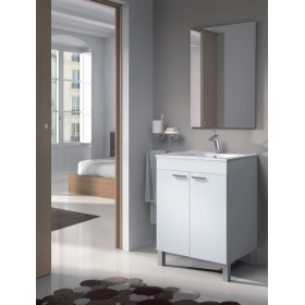 Mobile bagno 60x45x80h Bianco con specchio