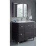 Mobile bagno 80x45x80h con specchio grigio