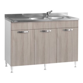 Sottolavello 120 in kit bianco olmo