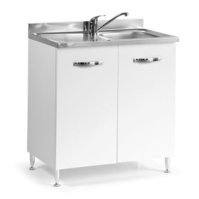 Sottolavello 80 in kit bianco frassinato