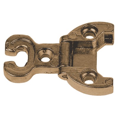 Cerniera in luce mm.32x34 bronzata
