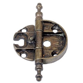 Cerniera in luce mm.35x18x21 bronzata