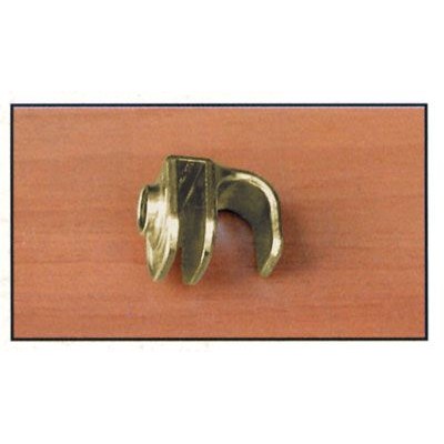 Maniglia per vetro da 4 a 6 mm ottonata