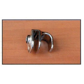 Maniglia per vetro da 4 a 6 mm. nichelata