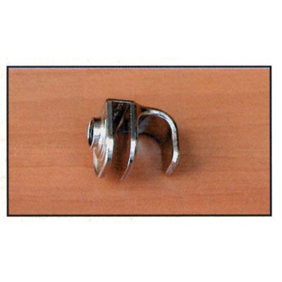 Maniglia per vetro da 4 a 6 mm. nichelata