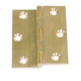 Cerniera a libro ali mezza zanca mm. 60x50 ottonata