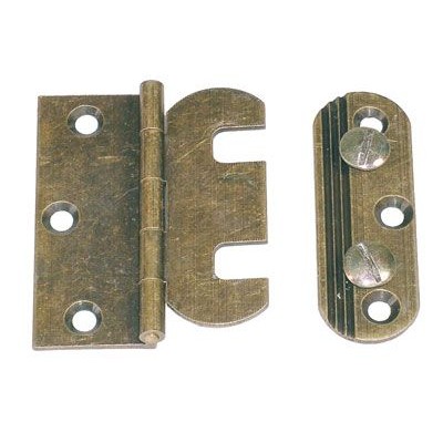 Cerniera a libro regolabili mezza zanca mm.50x40 bronzata