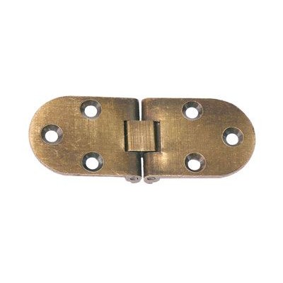 Cerniera a biscotto con fermo mm. 80x30 bronzato