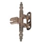Cerniera per porta in battuta mm.46x14x14 bronzo