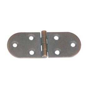 Cerniera a biscotto senza fermo 80x30 bronzato