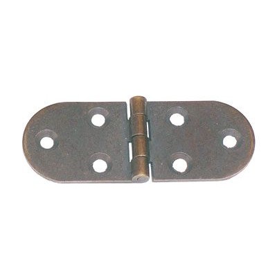 Cerniera a biscotto senza fermo 80x30 bronzato