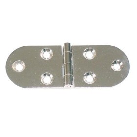 Cerniera a biscotto senza fermo 80x30 nichel