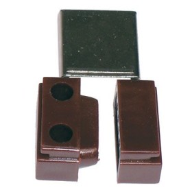 Giunzione in plastica con copertura in metallo marrone