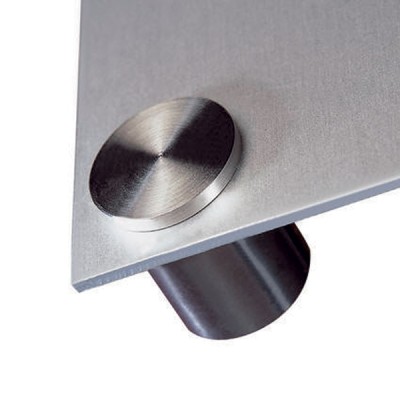 Distanziatore porta targhe mm19x25 cromo satinato