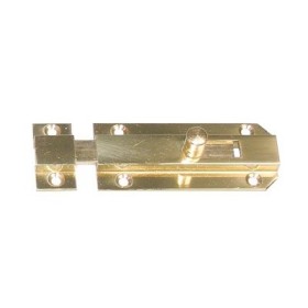 Catenaccio ottone con incontro 60 mm ottonato