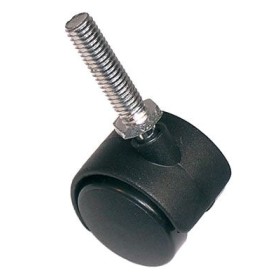 Ruota con perno m8 diametro 40 mm nero