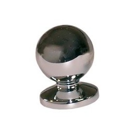 Pomolo per mobili diametro 19 cromo lucido