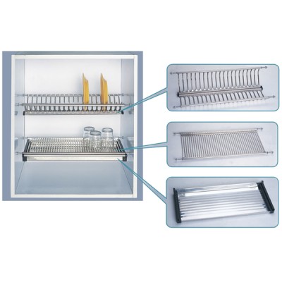 Scolapiatti cm.86 acciaio inox