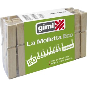 Mollette stendibiancheria gimi 20 pezzi eco