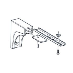 Mensola a parete allungabile 21-25 cm