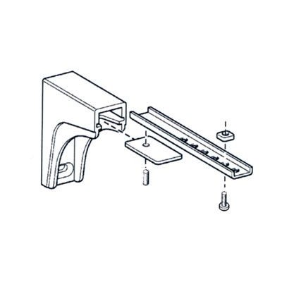 Mensola a parete allungabile 21-25 cm