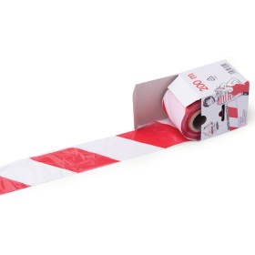 Nastro Segnaletico cm.7x200mt Bianco/Rosso