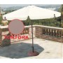 Ombrellone alluminio rettangolare mt.3x2 tortora