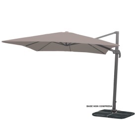 Ombrellone braccio lux 3x3 tortora