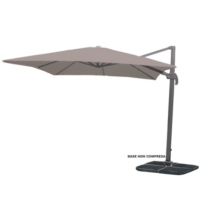 Ombrellone braccio lux 3x3 tortora