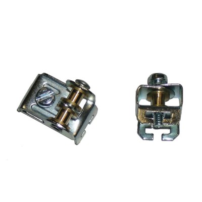 Gioco carrucola ferro zincato ruote ottone