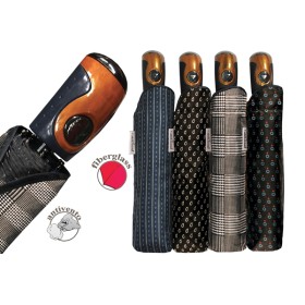 Ombrello automatico all fiber pongee cravatta