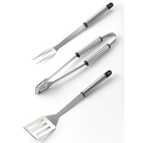 Set 3 pz per barbecue in acciao inox