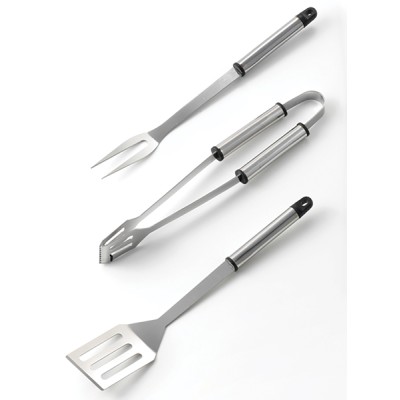 Set 3 pz per barbecue in acciao inox