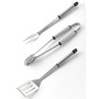 Set 3 pz per barbecue in acciao inox