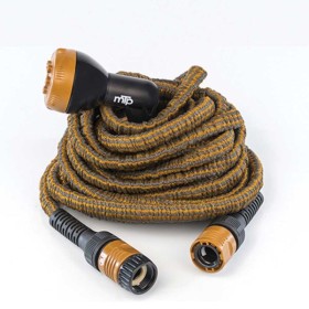 Tubo estensibile wally con pistola e access.12,5/25 mt.bronzo grigio