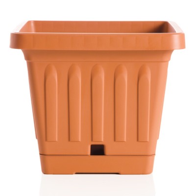 Vaso terra quadrato cm.40x40