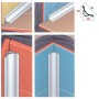 Profilo di raccordo h.2,5 20x20 bianco art.SPSA2020PVB25