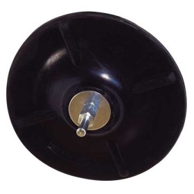 Platorello gomma d.125 gambo 6 mm