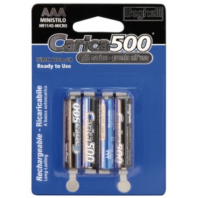 Batterie ricaricabili AAA carica500 1.5V - 800mAh - blister 4 pezzi