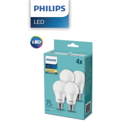 Lampada a60 led 11w(75w)e27 2700k(x4)